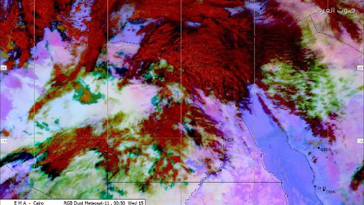 الأرصاد: طقس متقلب مع أمطار خفيفة وموجة حرارة اليوم