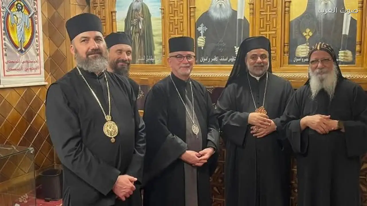 الأنبا عمانوئيل يستقبل رئيس أساقفة الكنيسة اليونانية الكاثوليكية في الأقصر