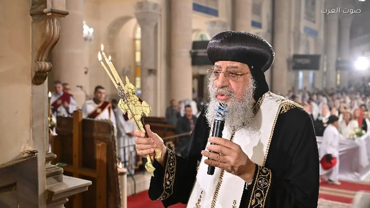 البابا يسلط الضوء على ثلاثة دروس في عظة قداس أحد الشعانين بالإسكندرية