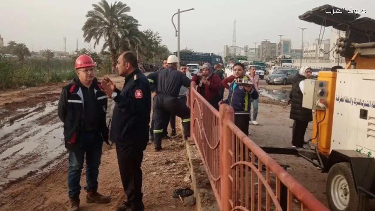 التعامل مع تسريب سولار بترعة الإسماعيلية لاحتواء التلوث