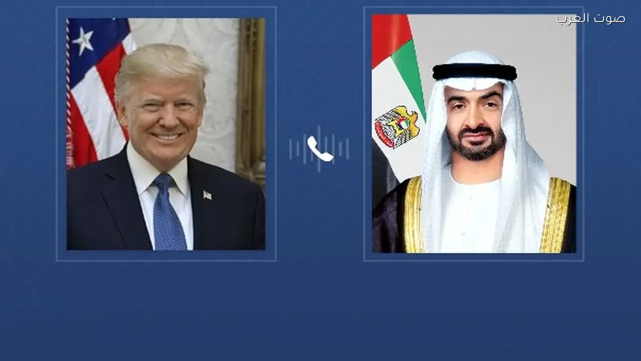 الرئيس الإماراتي يناقش الأوضاع الإقليمية مع نظيره الأمريكي