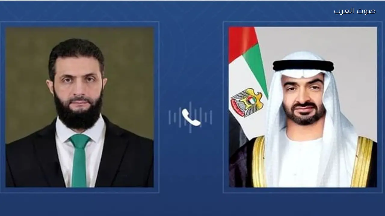 الرئيس الإماراتي يناقش مع نظيره السوري التصعيد العسكري والاعتداءات الإيرانية