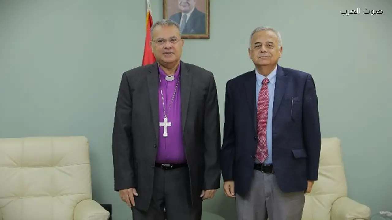 القس أندريه زكي يستقبل رئيس الطائفة المعمدانية بالأردن