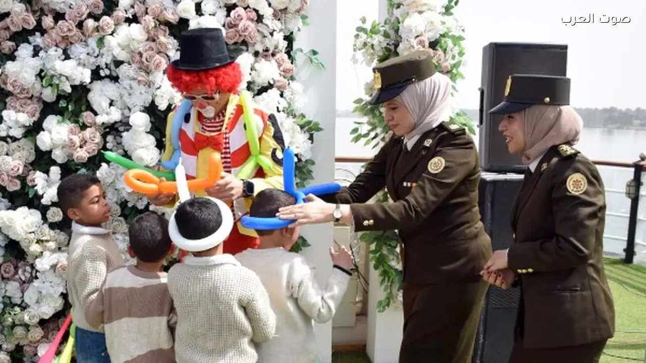 القوات المسلحة تحتفل مع أطفال مصر بيوم اليتيم