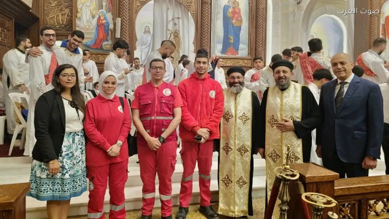 الهلال الأحمر يؤمن احتفالات عيد القيامة في 440 كنيسة