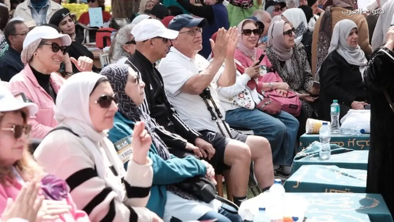 انطلاق رالي المشي لكبار السن في مصر