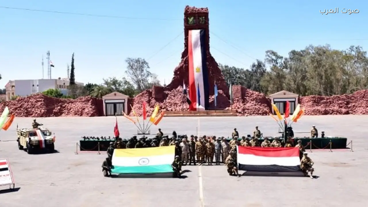 تدريب مصري هندي مشترك لقوات الصاعقة في الميادين القتالية