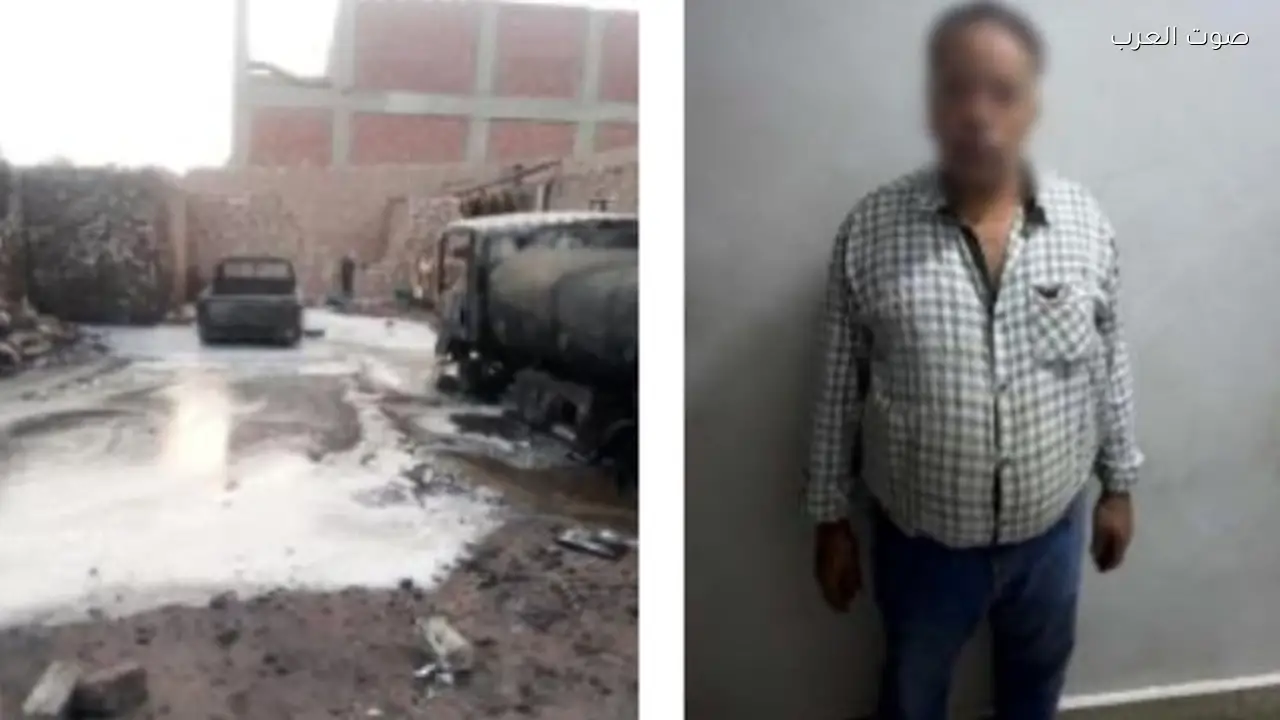 تفاصيل حريق سيارة محملة بالمواد البترولية في أسوان