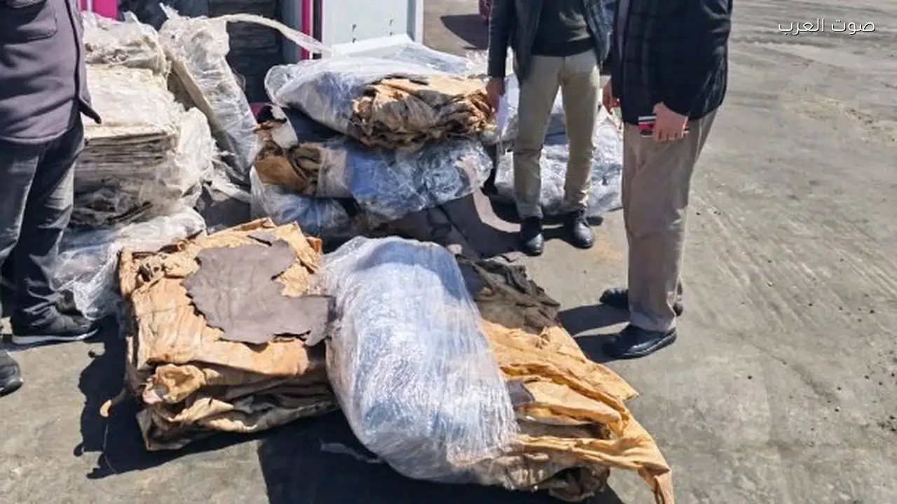 جمارك دمياط تضبط تهريب جلود بقيمة 12 مليون جنيه