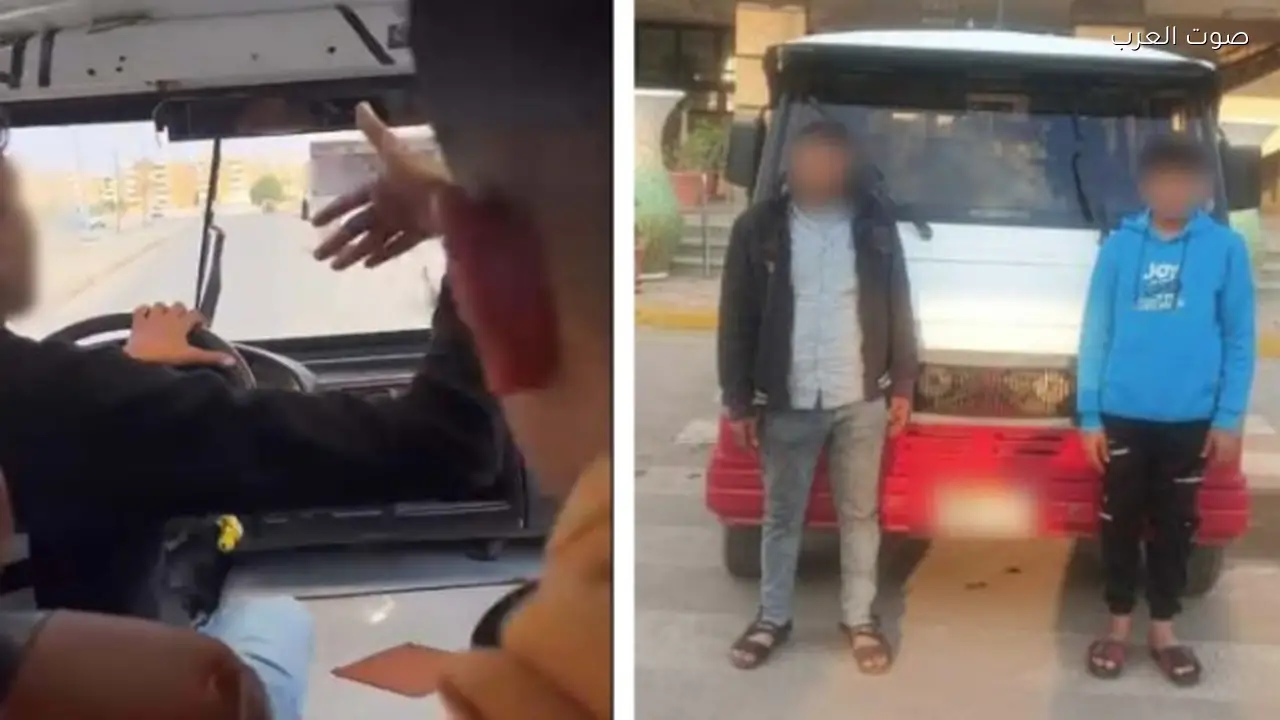 طفل يقود ميكروباص والداخلية توضح التفاصيل