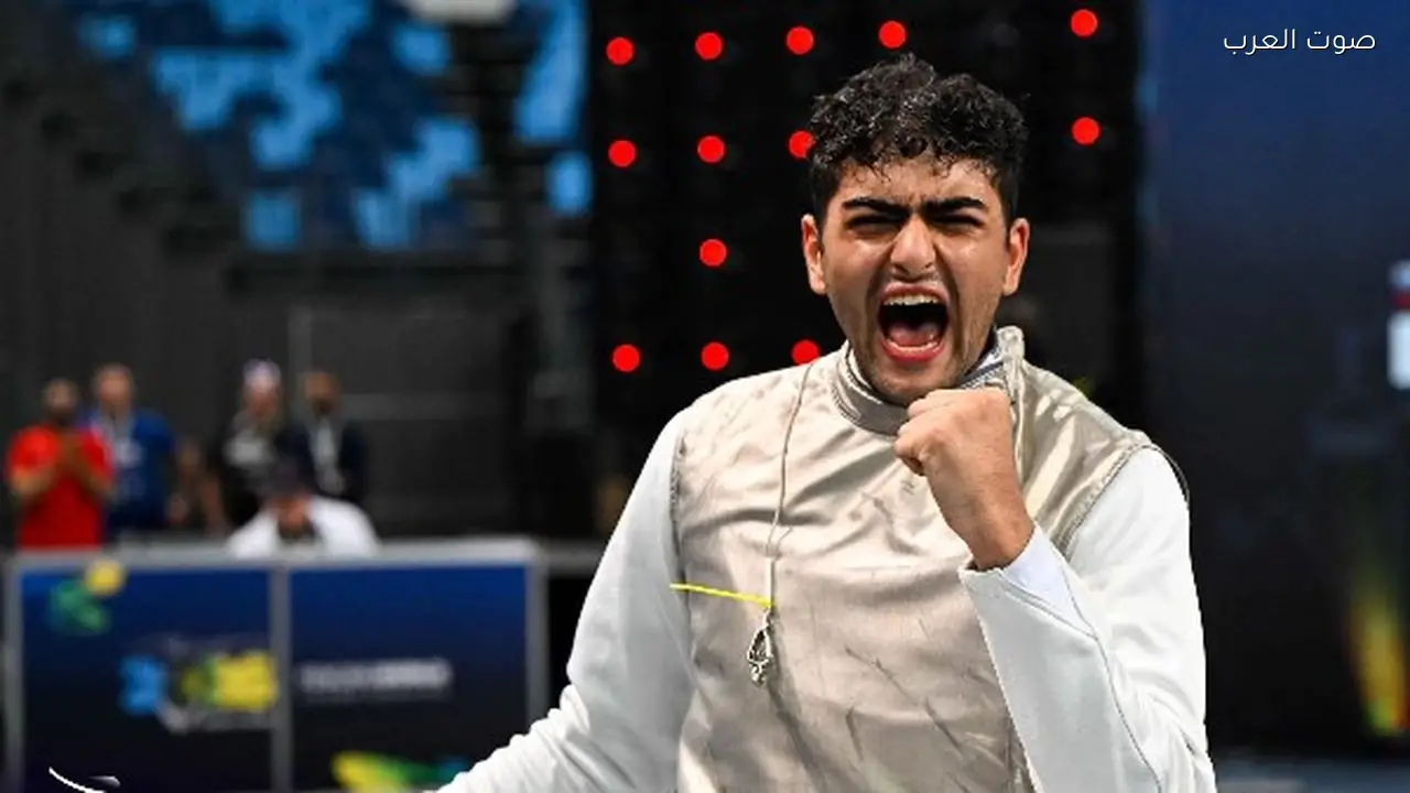 عبدالرحمن طلبة يحصد فضية سلاح الشيش في بطولة العالم للناشئين