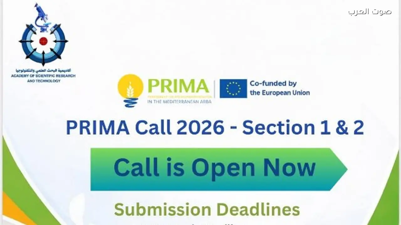 فتح باب التقدم لمشروعات برنامج “PRIMA” لعام 2026