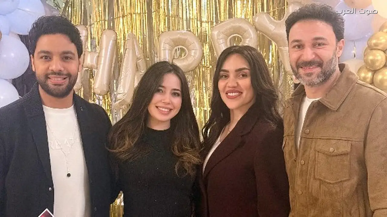 فرح الموجي تحتفل بعيد ميلاد أحمد جمال الأول بعد زواجه