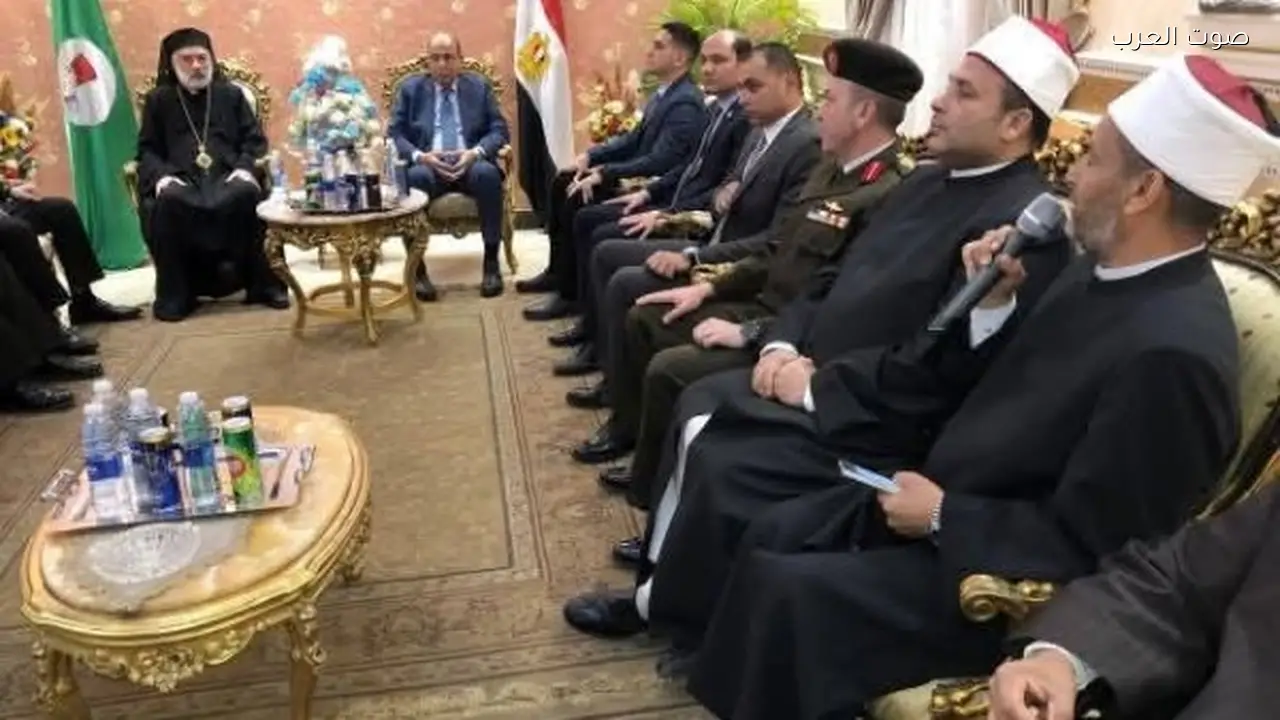 مطران المنيا للأقباط الكاثوليك يستقبل المحافظ والقيادات العسكرية للتهنئة بالعيد