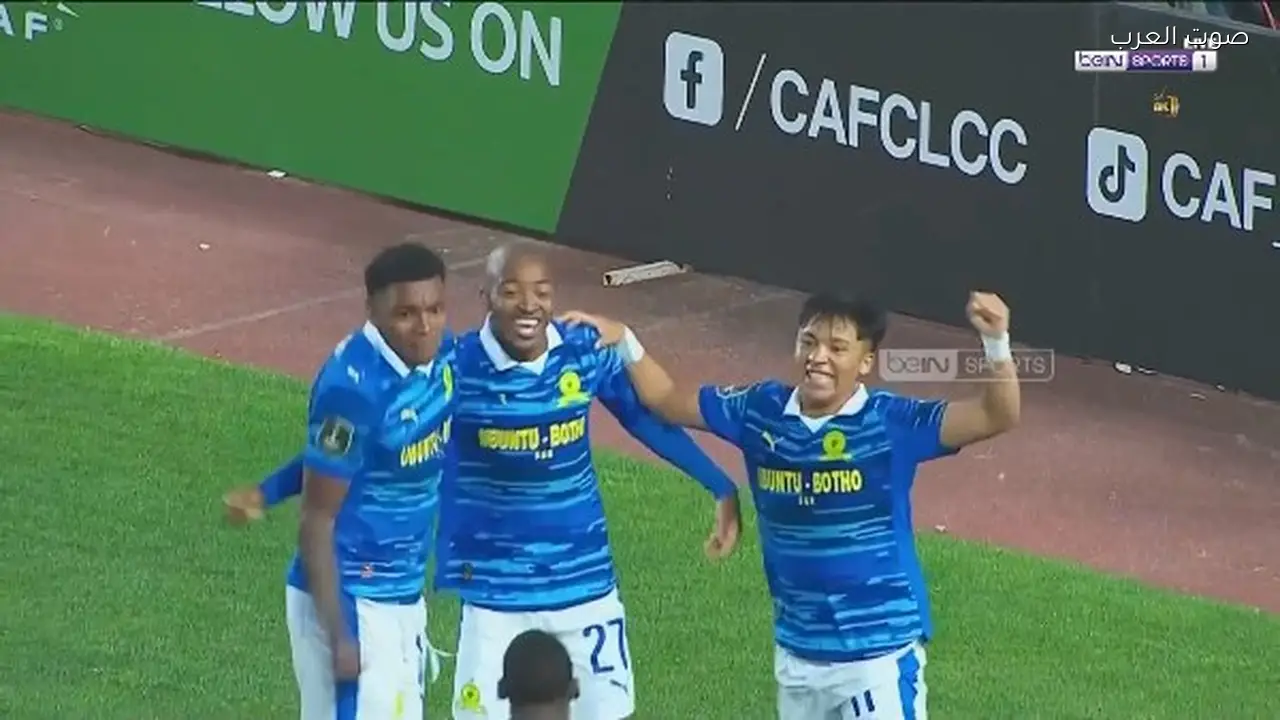 مونيز يسجل هدفًا لصالح صن دوانز ضد الترجي في نصف نهائي الأبطال