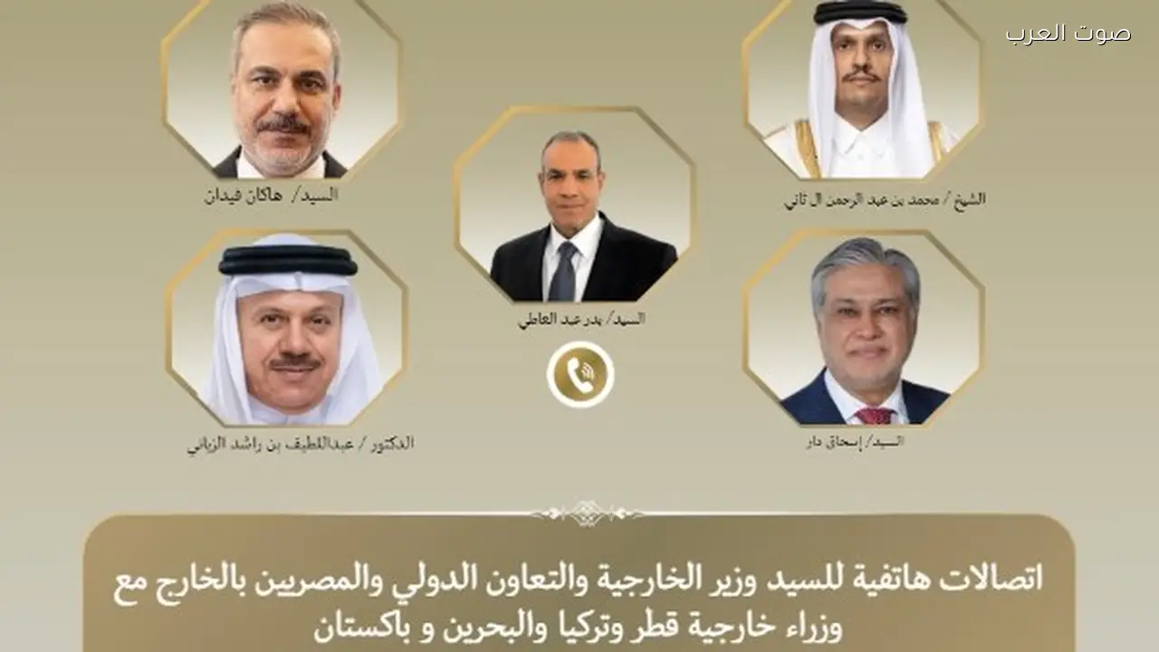 وزير الخارجية يتواصل مع نظرائه في تركيا وباكستان وقطر والبحرين حول التطورات الإقليمية