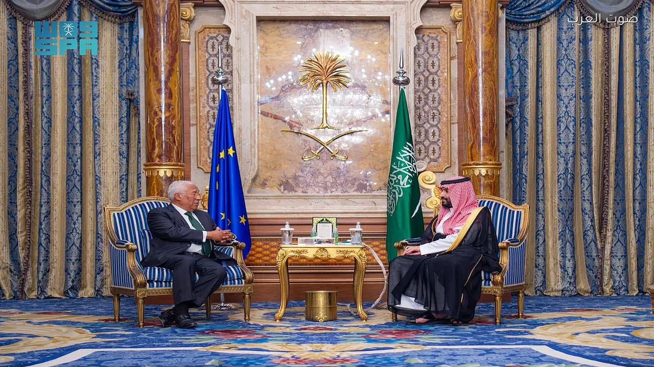 ولي العهد السعودي يلتقي رئيس المجلس الأوروبي