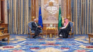 ولي العهد ورئيس المجلس الأوروبي يناقشان الأوضاع الراهنة في المنطقة 1