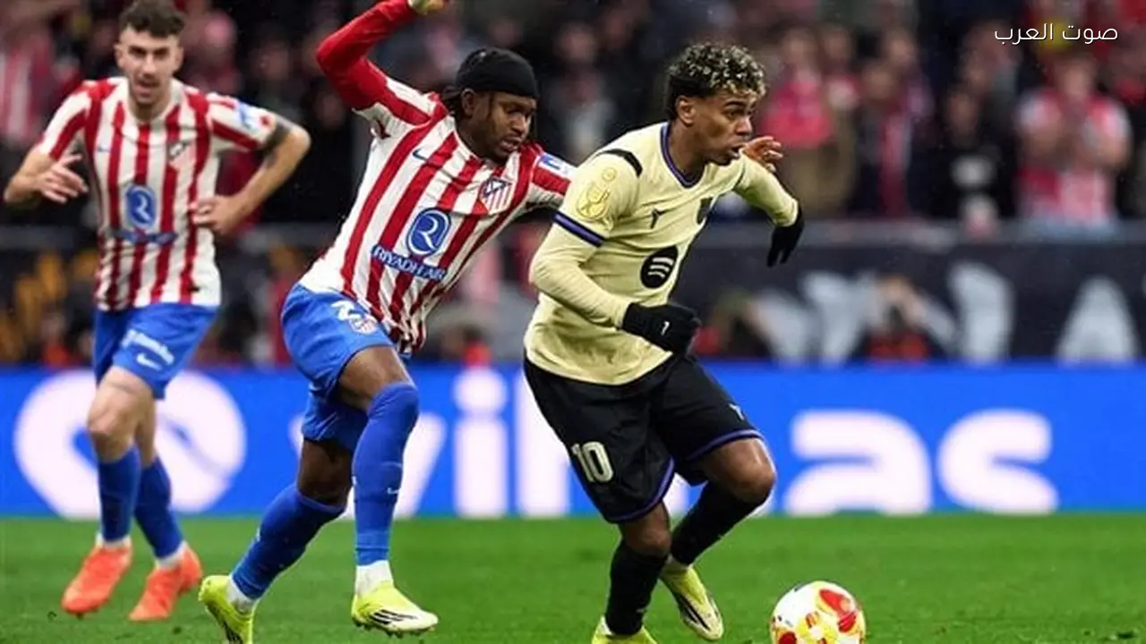 الشوط الأول بث مباشر مباراة برشلونة ضد أتلتيكو مدريد يلا شوت