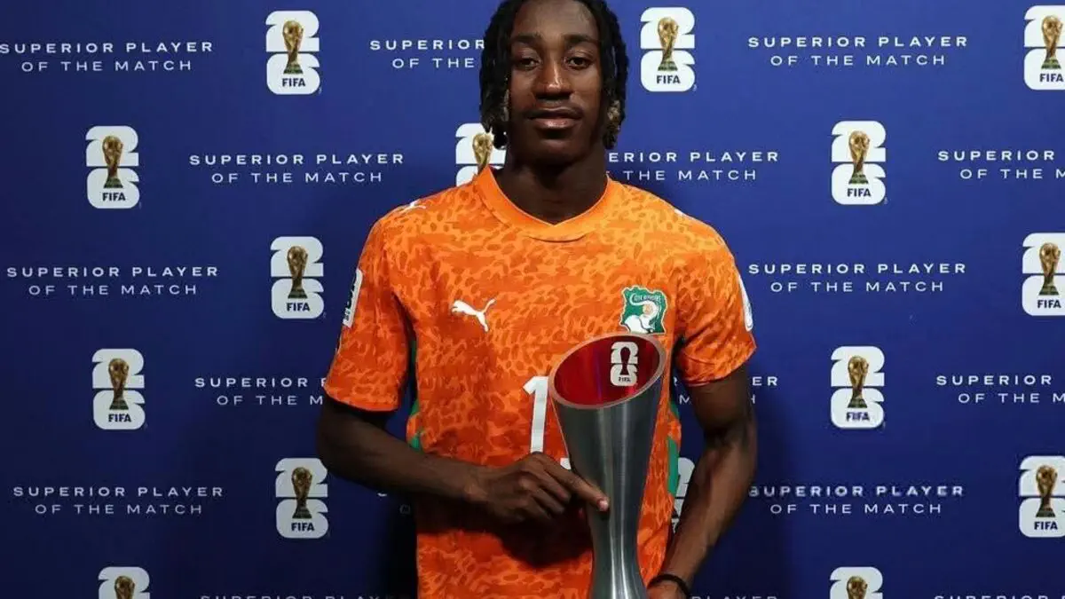 Côte d’Ivoire vs Équateur : Yan Diomande élu homme du match