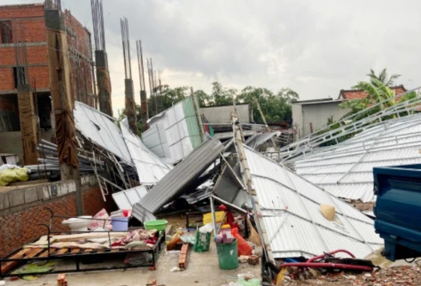 Dong Thap: Delapan badai dan tornado terjadi, menyebabkan kerusakan melebihi 4,6 miliar VND.