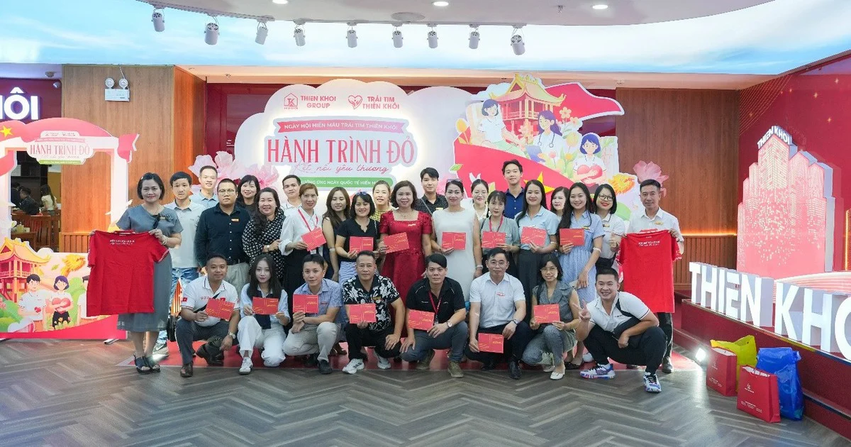 Thiên Khôi Group tiếp nhận 1.335 đơn vị máu từ Hành trình Đỏ 2026