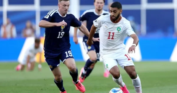 Tuyển Maroc thắng Scotland nhờ pha lập công chớp nhoáng tại World Cup 2026