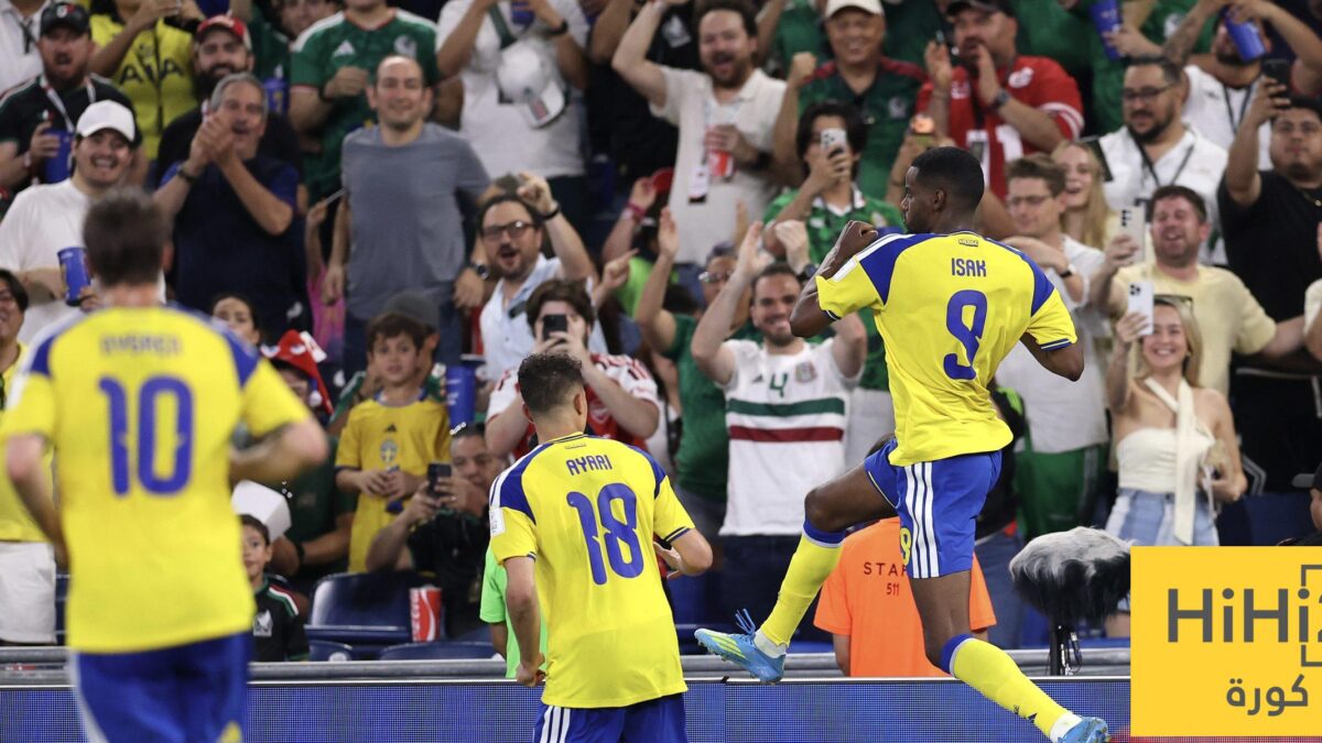 أرقام ألكسندر إيزاك مع منتخب السويد