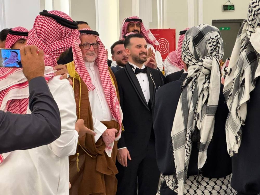 أسرة النخالة تحتفي بزفاف ابنها أحمد فائق