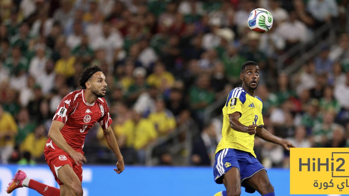 إيزاك يسجل الهدف الثاني لصالح منتخب السويد في شباك تونس