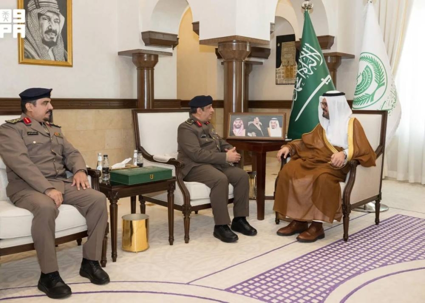 الأمير سعود بن مشعل يستقبل مدير الدفاع المدني بالمنطقة