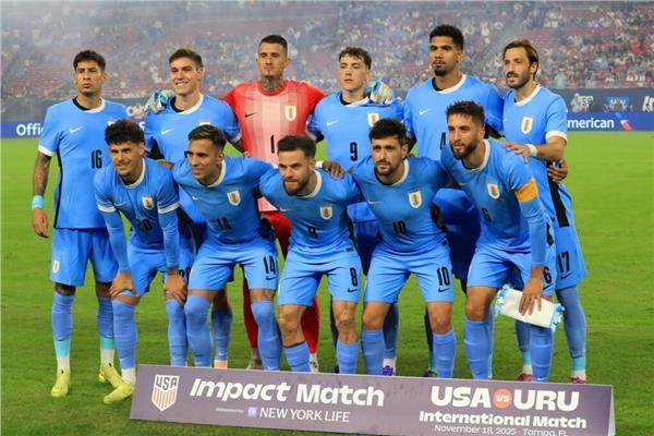 التشكيل الرسمي لمنتخب أوروجواي  لمواجهة السعودية في كأس العالم