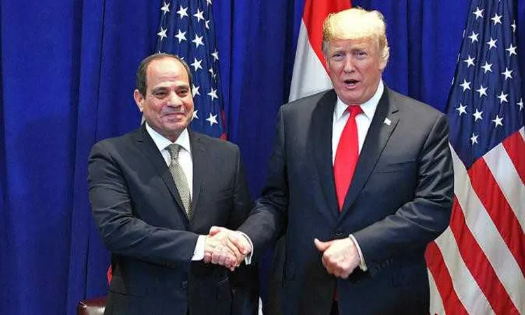 الرئيس السيسي يلتقي دونالد ترامب على هامش قمة G7 بفرنسا