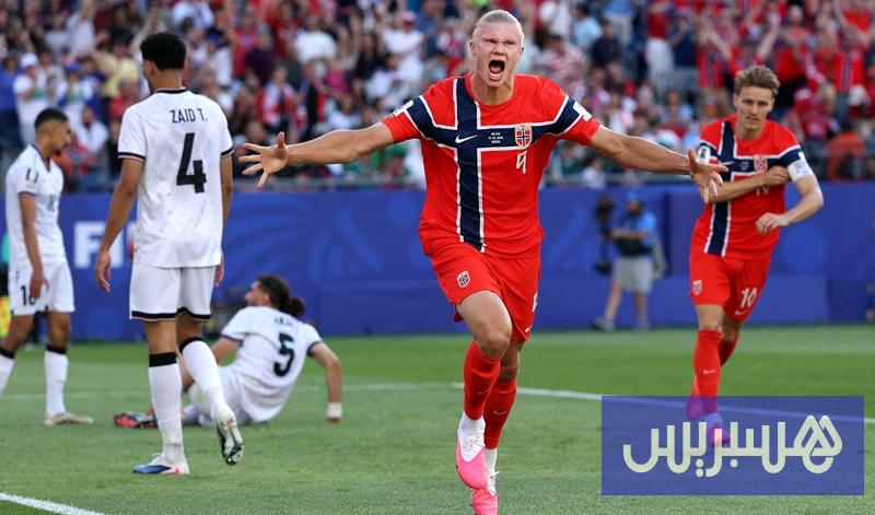 النرويج يزور شباك العراق 4 مرات