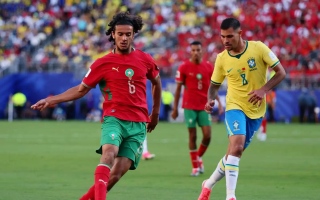 بعد ظهوره اللافت أمام البرازيل.. ليفربول يراقب أيوب بوعدي