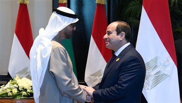 بن زايد: نقدر موقف الرئيس السيسي الداعم للإمارات ودول الخليج
