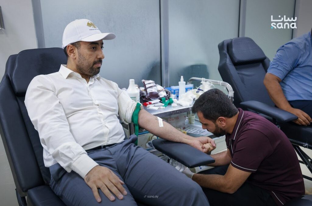 “تبرعك بالدم حياة لغيرك” تستقطب مئات المتبرعين في دمشق