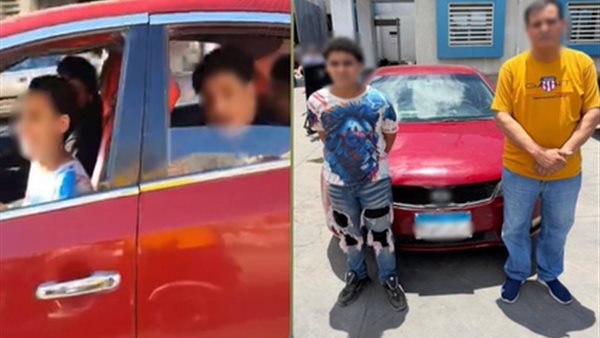 تحصل عليها دون علم والده.. ضبط طفل يقود سيارة برعونة في أحد الشوارع بالإسكندرية