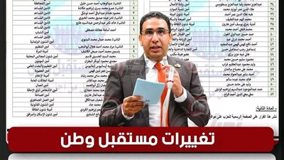 تغييرات مستقبل وطن.. تحيا مصر ينشر تشكيل هيئة مكتب أمانة الجيزة برئاسة النائب عبد الوهاب خليل