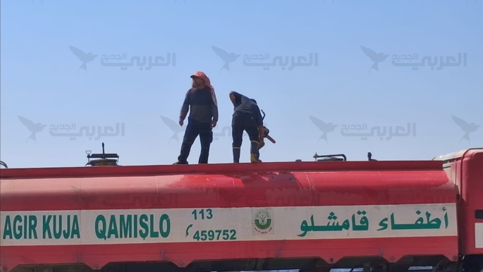حرائق تلتهم مساحات واسعة من الأراضي الزراعية في الحسكة السورية