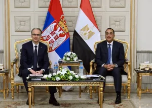 رئيس الوزراء يلتقي نظيره الصربي