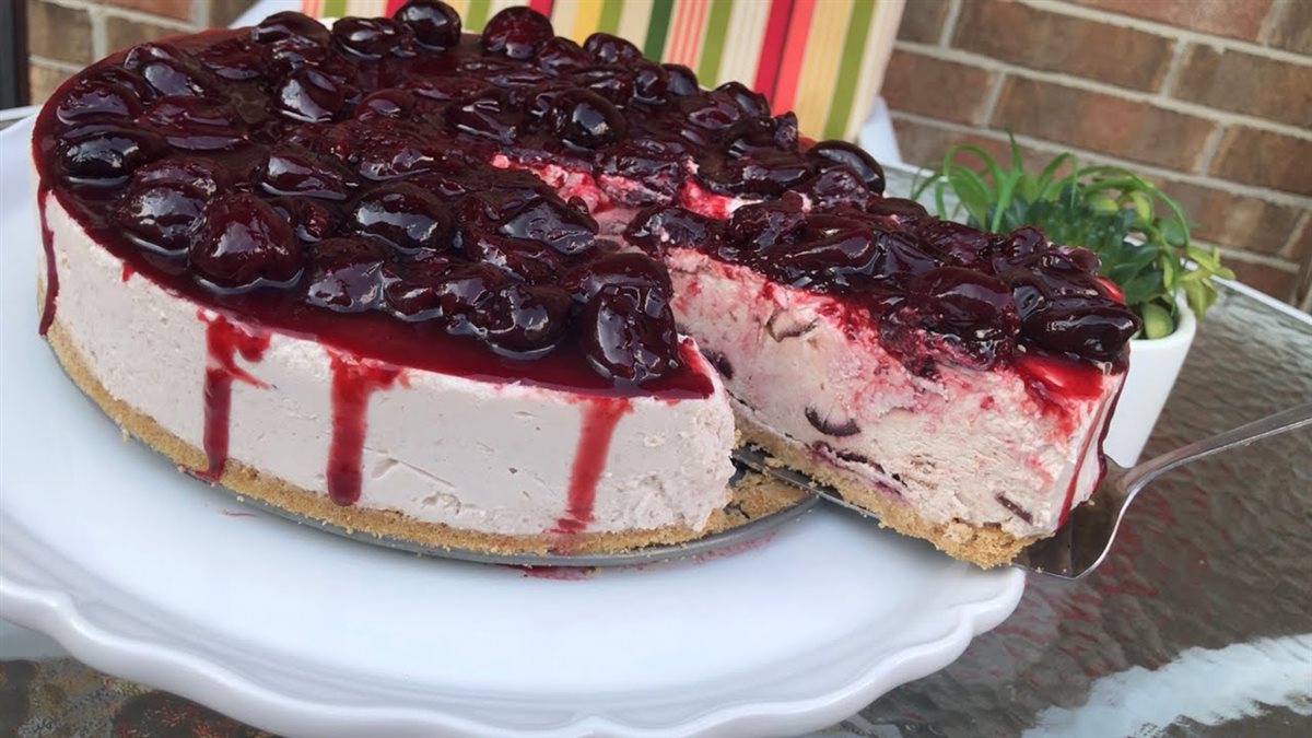 سهل ولذيذ .. طريقة عمل  تشيز كيك  الكرز والشوكولاتة