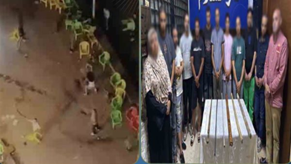 ضبط 11 شخصا تشاجرا بالأسلحة البيضاء وحطموا مقهى بدار السلام