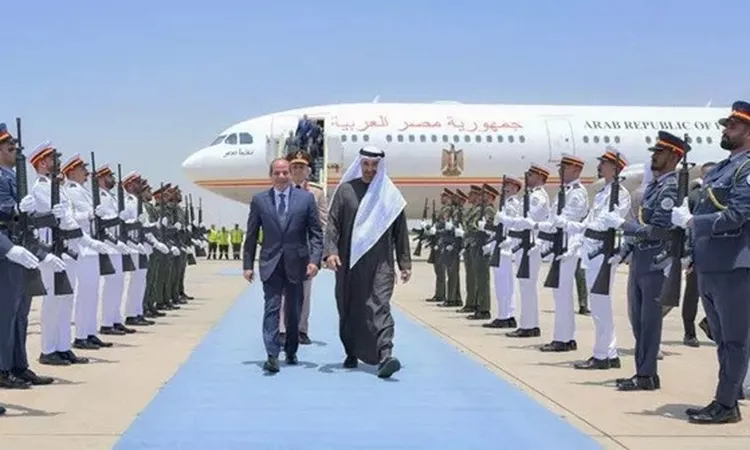 في زيارة أخوية.. الرئيس السيسي يستقبل الشيخ محمد بن زايد آل نهيان