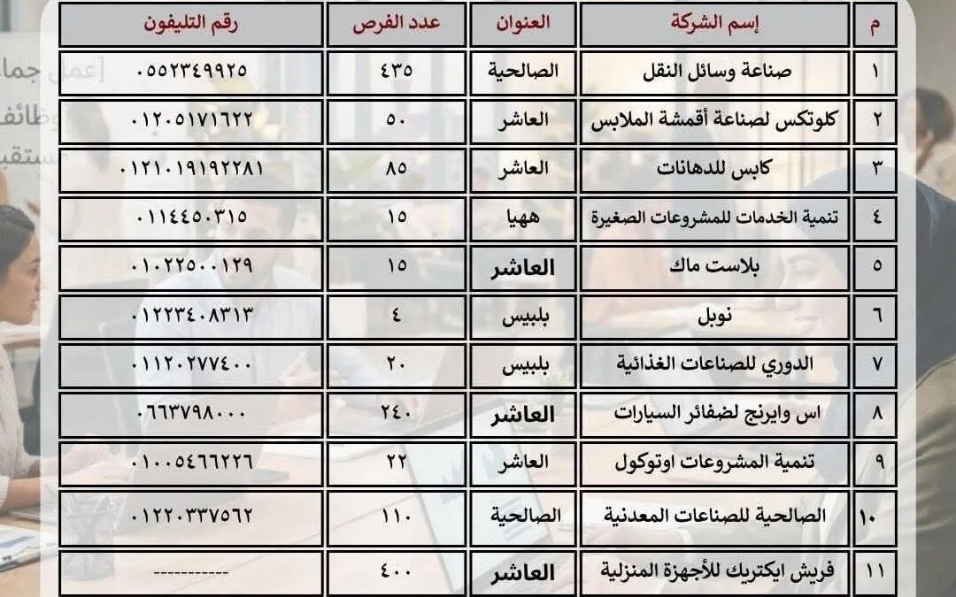 محافظ الشرقية: توفير ١٣٩٦ فرصة عمل جديدة للشباب بالتنسيق مع القطاع الخاص 
