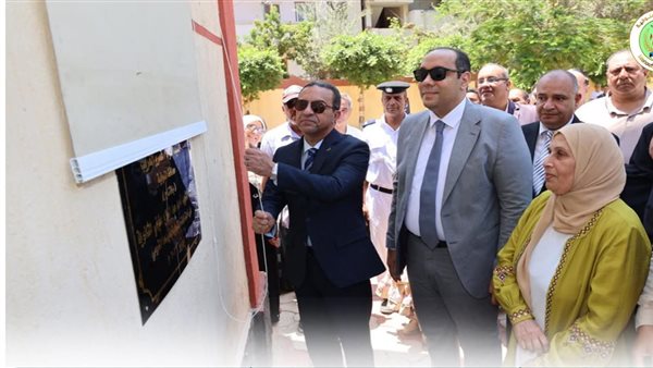 محافظ المنوفية يفتتح أعمال توسعة وتطوير مدرسة ثانوي بقويسنا