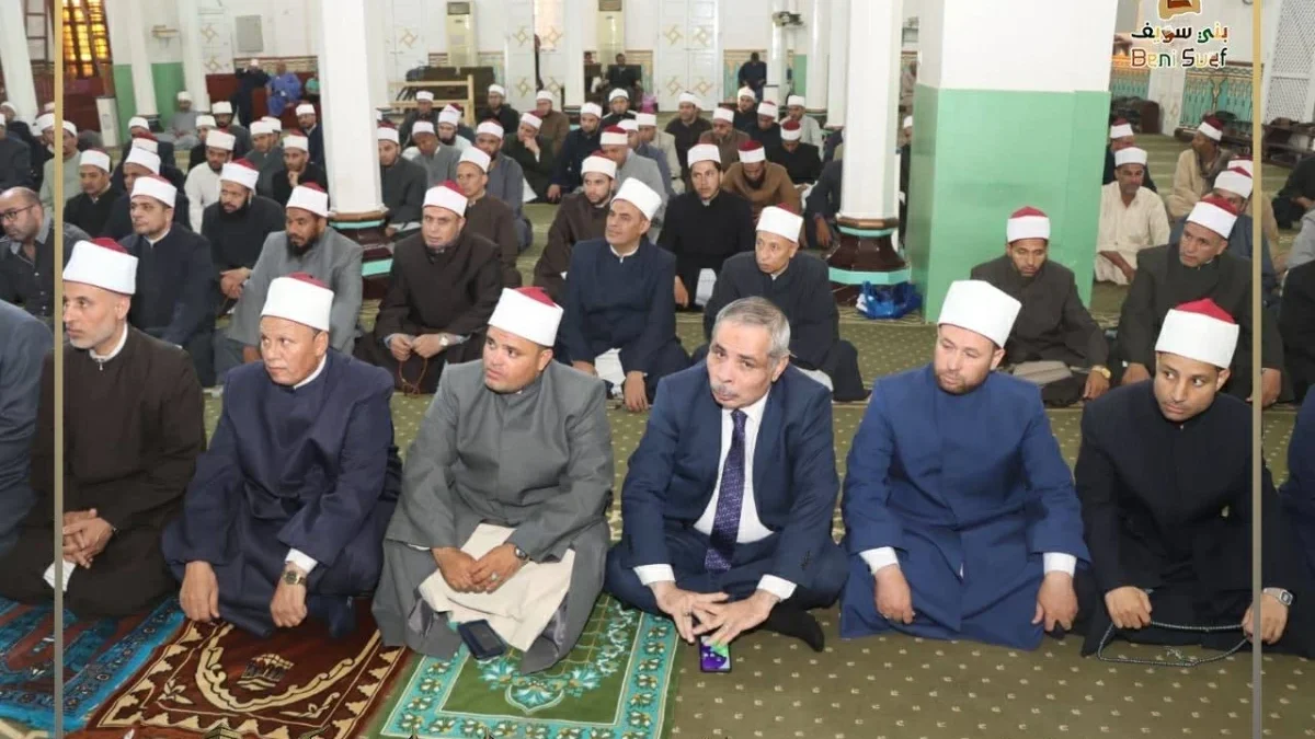 محافظ بني سويف يشهد احتفالية العام الهجري الجديد بمسجد عمر بن عبدالعزيز