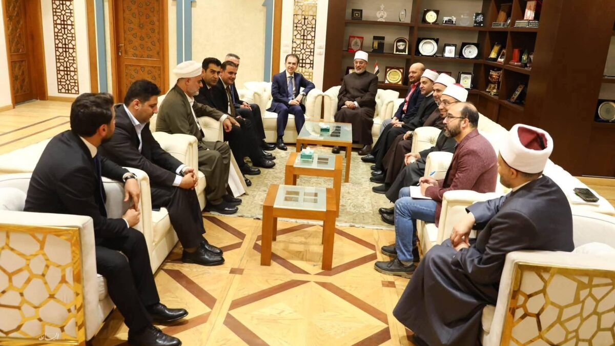مفتي الجمهورية يستقبل وزير أوقاف كردستان العراق لبحث أوجه التعاون المشترك