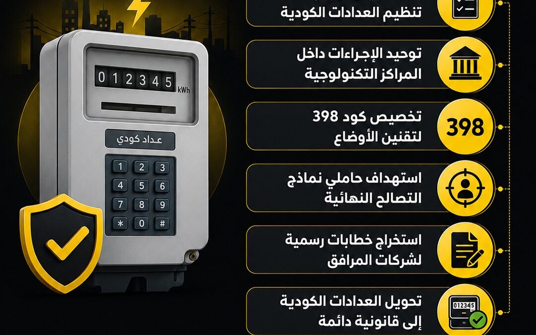 هتتحول لشرعية.. حل جذري لأزمة العدادات الكودية في مصر (إنفوجراف)