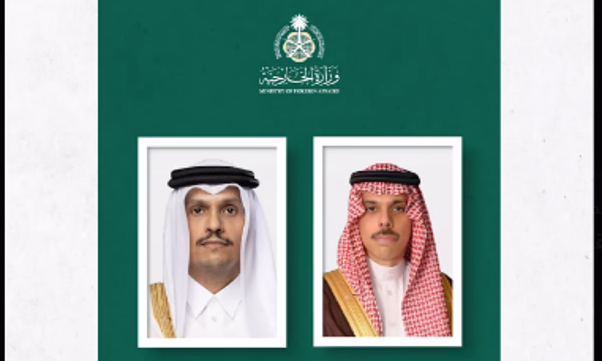  وزير الخارجية يستعرض آخر المستجدات بالمنطقة مع نظيره القطري